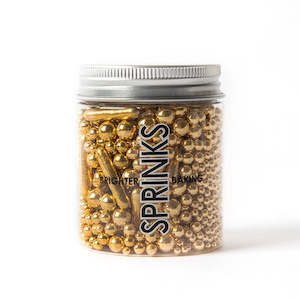Decorations: Sprinks - Bubble & Bounce Shiny Gold Sprinkles - 75g