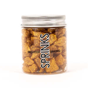 Decorations: Sprinks - Gold Large Rock Sugar Sprinkles - 75g