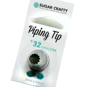 Decorating Equipment: Sugar Crafty Piping Tip #32 Open Star