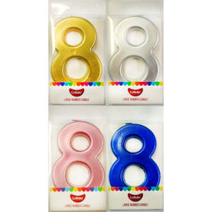 Candles: GoBake Candles - Large Number 8