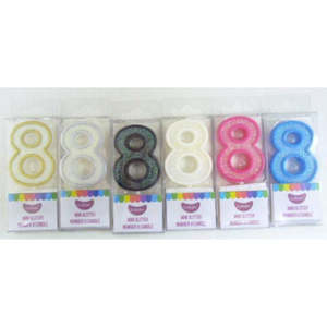 Candles: GoBake Candles - Mini Number 8