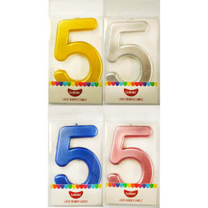 Candles: GoBake Candles - Large Number 5