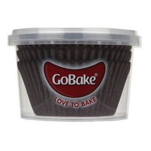 Cupcake Papers: GoBake Baking Cups - Brown (pack of 72)