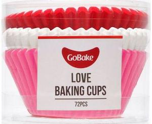 Cupcake Papers: GoBake Baking Cups - Love Red, White and Pink (pack of 72)