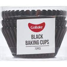 Cupcake Papers: GoBake Baking Cups - Black (pack of 72)