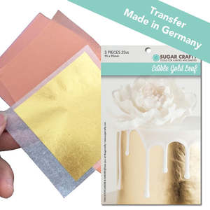 Decorating Tools: Sugar Crafty Edible Gold Leaf (Transfer) - 5 sheets