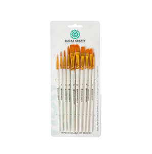 Decorating Tools: Sugar Crafty Brushes (Set of 10)