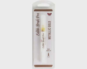 Edible Pens Markers: Metallic Edible Brush Pen Marker - Gold
