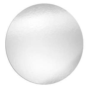 Cake Boards Discs: Silver Round 2mm Cake Discs