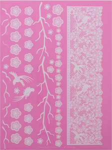 Moulds: Cake Lace Mat - Oriental Blossom & Birds