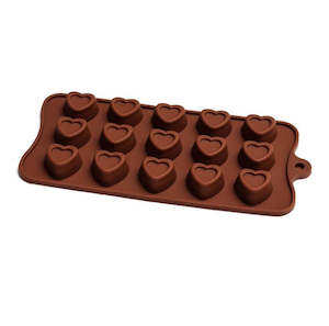 Moulds: Embossed Heart Silicon Chocolate Mould