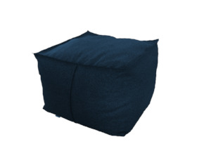 Ottomans: Gorgi Ottoman in Navy Wool