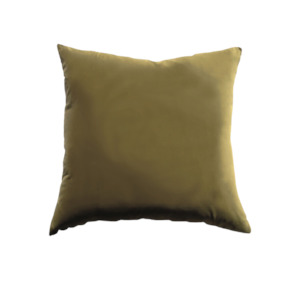 Gorgi Oversized Velvet Cushion in Moss with Linen Backing