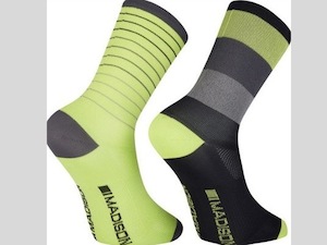 Products: 3 Season Visibility Bike Socks - Stripy Bike Socks • goRide.co.nz