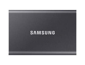 Portable Hard Drives: 2TB Samsung Portable SSD T7 Grey