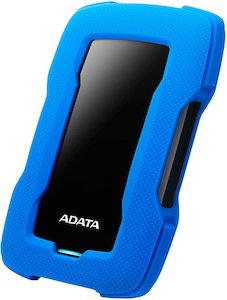Portable Hard Drives: 2TB ADATA HD330 USB 3.2 Gen 1 Durable External HDD Blue