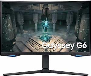 27 - 29.9 Monitors: 27" Samsung Odyssey G6 1440p 240Hz 1ms FreeSync Premium Pro HDR Curved Smart Gaming Monitor