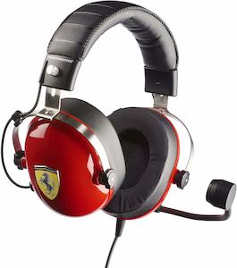 Pc Headphones: Thrustmaster T Racing Scuderia Ferrari Edition Gaming Headset (Wired) (Switch, 3DS, PC, PS4, Vita, Xbox One)