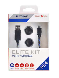 Ps4 Charging Accessories: Playmax PS4 Play & Charge Elite Kit