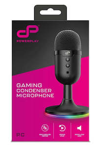 Streaming: Powerplay Gaming Condenser Microphone (Black)