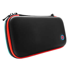 Nintendo Switch Cases: 4Gamers Premium Travel Case for Nintendo Switch (Neon Red & Blue)
