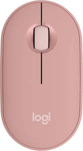 Logitech Pebble Mouse 2 M350s Bluetooth Mouse Tonal Rose