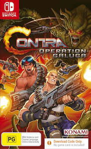 Nintendo Switch Action Games: Contra Operation Galuga (code in box) (Switch)