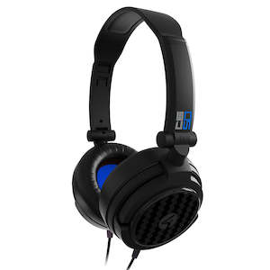 Nintendo Switch Headsets: 4Gamers C6-50 Wired Gaming Headset (Black & Blue) (Switch, PC, PS5, PS4, Xbox Series X, Xbox One)