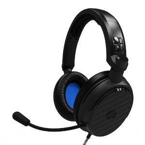 Nintendo Switch Headsets: 4Gamers C6-100 Wired Gaming Headset (Black & Blue) (Switch, PC, PS5, PS4, Xbox Series X, Xbox One)