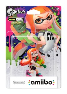 Nintendo Amiibo Characters: Nintendo Amiibo Inkling Girl - Splatoon Figure (Wii U)