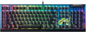 Pc Keyboards: Razer BlackWidow V4 X Wired Mechanical Gaming Keyboard (Yellow Switch) Fortnite Edition