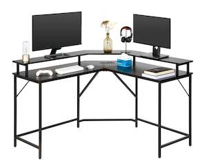 Gorilla Gaming: Gorilla Gaming Renegade Corner Gaming Desk with Integrated Power Outlet
