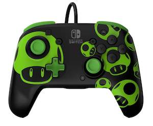 Nintendo Switch Accessories: Nintendo Switch Rematch Wired Controller (1-UP Glow)