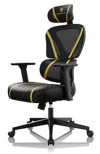 Gaming Chairs: Juggernaut M100 Mesh Gaming Chair - Black/Gold
