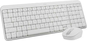 Logitech MK250 Compact Bluetooth Wireless Keyboard and Mouse Combo Off-White