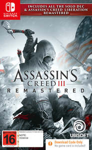 Nintendo Switch Action Games: Assassin’s Creed III Remastered (code in box) (Switch)