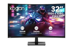 Gaming Monitors: Kogan 32" Curved Full HD 240Hz 1ms FreeSync Gaming Monitor (1920 x 1080)