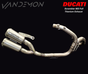 Vandemon Scrambler 800 Gen1 full titanium exhaust