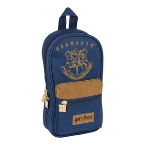 Backpack Pencil Case Harry Potter Magical Brown Navy Blue (12 x 23 x 5 Cm)