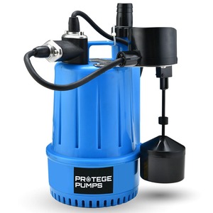 Pumps: Tight Access Clean/grey Water Submersible Sump Pump, Vertical Float Switch
