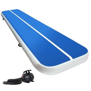 Goslash Picks Everfit 4x1m Inflatable Air Track Mat 20cm Thick with Pump Tumbling Gymnastics