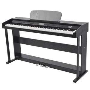 88-key Digital Piano with Pedals Black Melamine Board