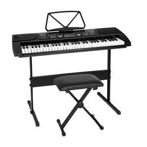Keyboards Piano: 61 Keys Electronic Piano Keyboard Digital Electric W/ Stand Stool Black
