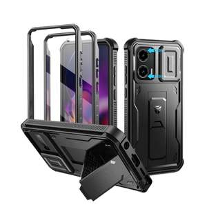 Other Mobile Cases: For Motorola Moto G Stylus 5G 2024 Kickstand Full Body Heavy Duty Shockproof Case With Camera Case & Built-In Screen Protector