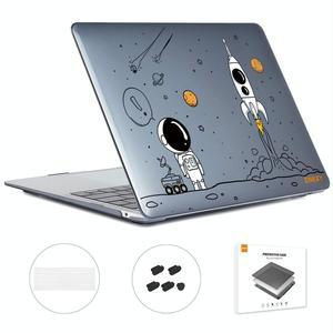 Macbook Cases: 3 In 1 Spaceman Pattern Laotop Protective Crystal Case With Tpu Keyboard Film / Anti-Dust Plugs Version - Eu