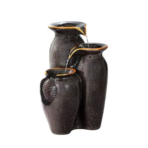 Gardeon Water Fountain Features Solar with Led Lights Outdoor Cascading 3 Tired