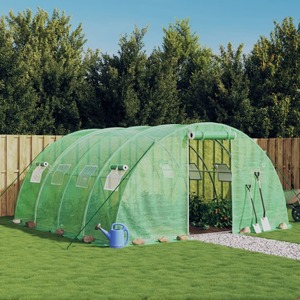 Green Houses: Greenhouse with Steel Frame Green 16 M² 4x4x2 m Tonnblo