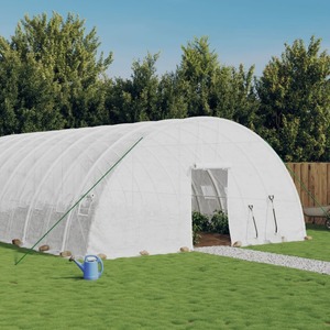 Green Houses: Greenhouse with Steel Frame White 84 m² 14x6x2.85 m TONNOXO