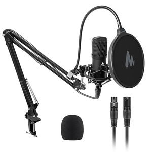 Microphone Karaoke: Xlr Condenser Microphone Professional Studio Cardioid Mikrofon Kit Podcast Streaming Mic