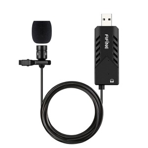 Microphone Karaoke: Usb Clip-on Cardioid Condenser Mic with Sound Card